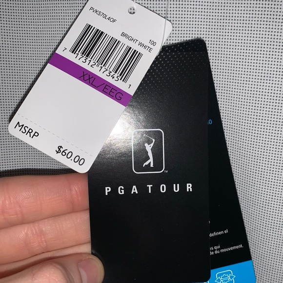 PGA TOUR NWT XXL gray men’s polo - Picture 3 of 8
